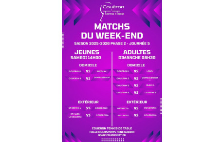 Matchs Phase 2 J5